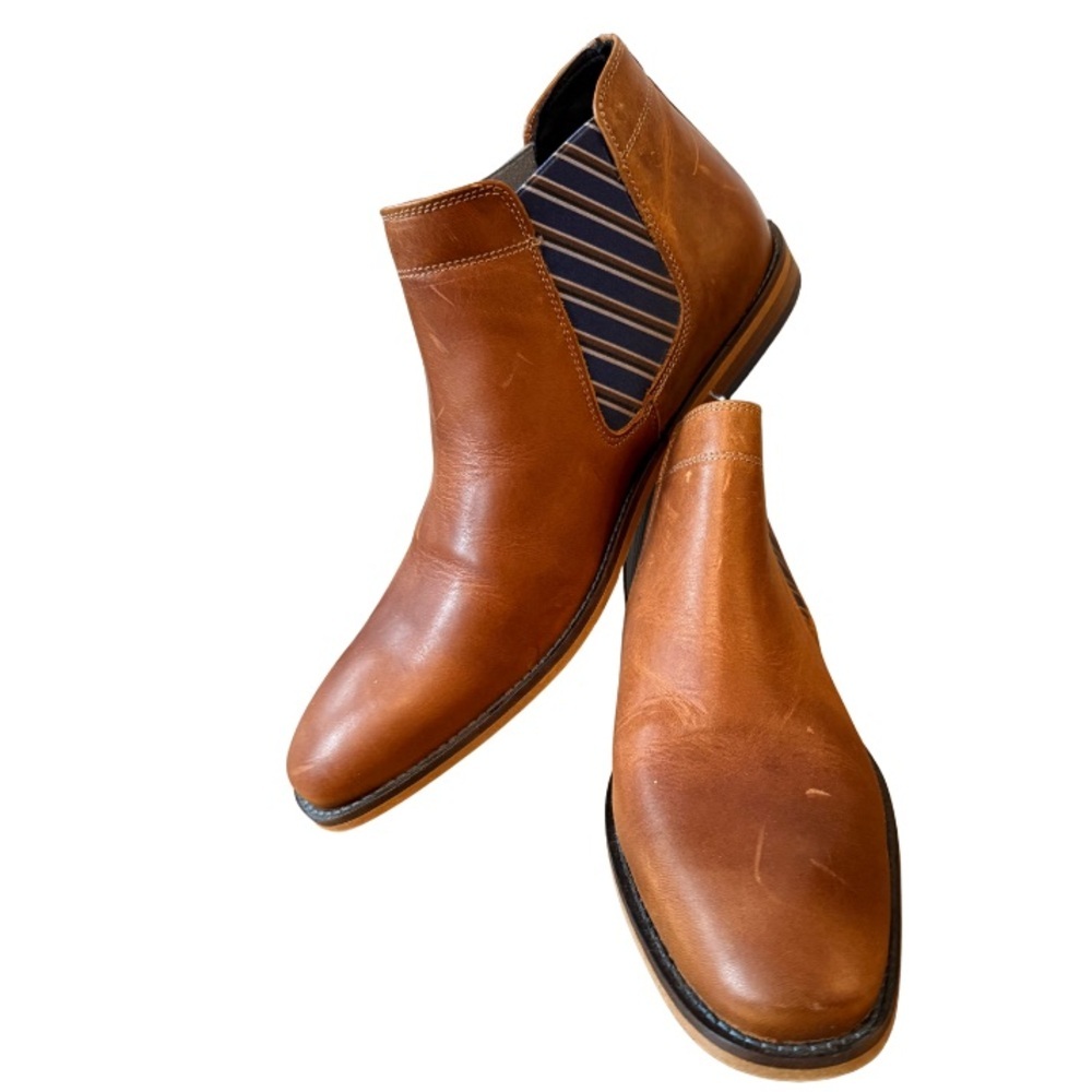 Elegant Tan Leather Slip-On Loafers